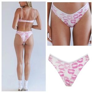 New! Frankies Bikinis X SYDNEY SWEENEY Enzo Cheeky Bikini Bottom 31053